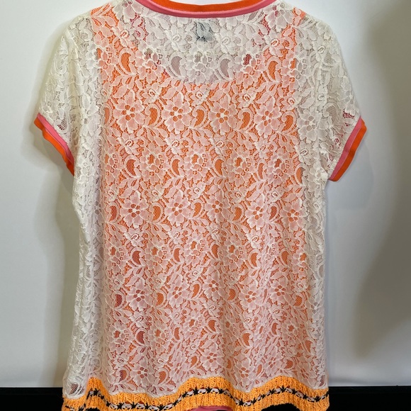 Final Sale-Tricot chic XXL Top blouse swim cover lined plus - Picture 8 of 10